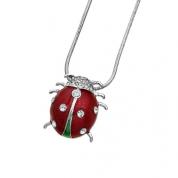 Necklace - Ladybug, red
