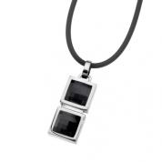 Necklace - Quadro, black