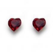 Earrings - Hearts, red