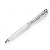 Pastapliiats - Crystal Luxury Pen, valge
