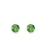 Earrings - green 0,6cm.