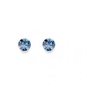 Earrings - denim blue 0,6cm.