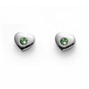 Earrings - Love, green hearts