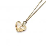 Necklace - Eternal, golden heart