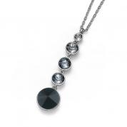 Necklace - Pend black / grey