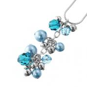 Necklace - blue pearl