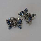 Hair clip - small butterfly blue