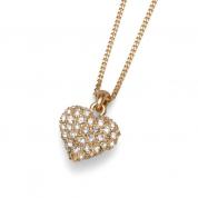  Necklace - Full Heart, golden