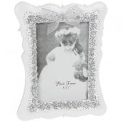  Picture frame - with roses, white