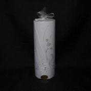  Candle - cylinder 20cm. white design