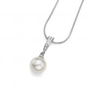  Necklace - Class, pearl white