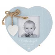  Picture frame - Heart, blue (for a boy)