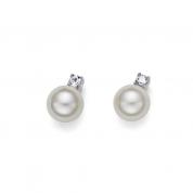  Earrings - Just, pearls, white