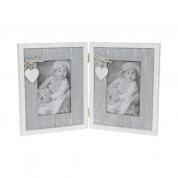  Picture frame - grey / white (double)