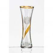  Vase golden tulip - 19,5cm. (glass)