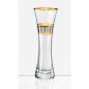  Vase - golden / silvery 19,5cm. (glass)
