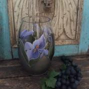  Vase 23cm. - Flowers (violet)