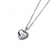  Necklace - Coeur (heart) STEEL