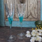  Flute glasses - Trix turquoise