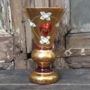  Vase - Heirtage (2504) - 18cm. (red, gold)