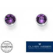  Earrings - Uno, violett
