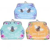  Coin Purse large - Busy Bee yellow, blue or green