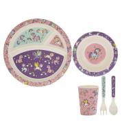  Детский набор для кормления - единорог, розовый, фиолетовый 