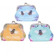 Coin Purse small - Busy Bee yellow, blue or green