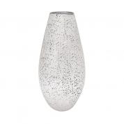  Стеклянная ваза - Vincenza cеребристая 32 см.