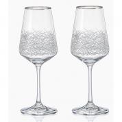  Wine glasses - Sandra, icey (silver) 450ml.