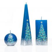  Candles - Blue Christmas tree