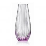  Glass vase - Waterfall 30,5cm. half purple (optic)