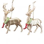  Christmas decoration - Deer, golden