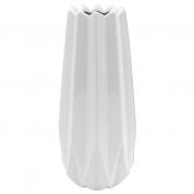  Vase - Geometric, white 30cm.