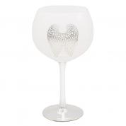  Gin, cocktail or wine glass - Angel wings (white, silver)