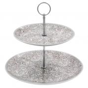  Cake stand - Bachelors Button (grey, white)