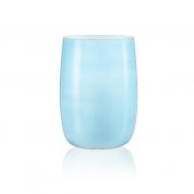  Стеклянная ваза для цветов синий 18cm.