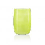  Стеклянная ваза для цветов зеленый 18cm.