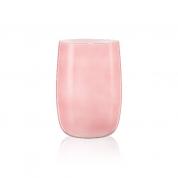  Glass vase pink 18cm.