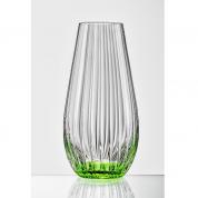  Стеклянная ваза - Waterfall 24,5cm. зеленый (оптика)