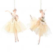  Christmas decoration - Ballerina MIX 2 (golden, beige)