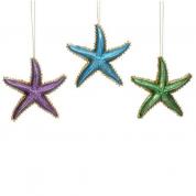  Christmas decoration - Star (violet, blue, green)