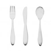  Kids' cutlery set - spoon, fork, knife (silver plated)