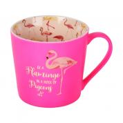 Кружка - Фламинго (розовый)