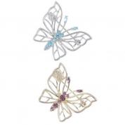  Brooch - Butterfly (blue silver or golden purple)