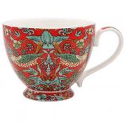  Porcelain mug - WM Strawberry Thief (red)