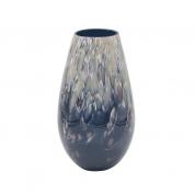  Glass vase - Twilight, black, amber 29cm.