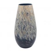  Glass vase - Twilight, black, amber 33cm.