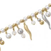 Bracelet - Acient, with pearls golden