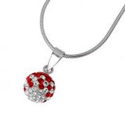 Necklace ball red